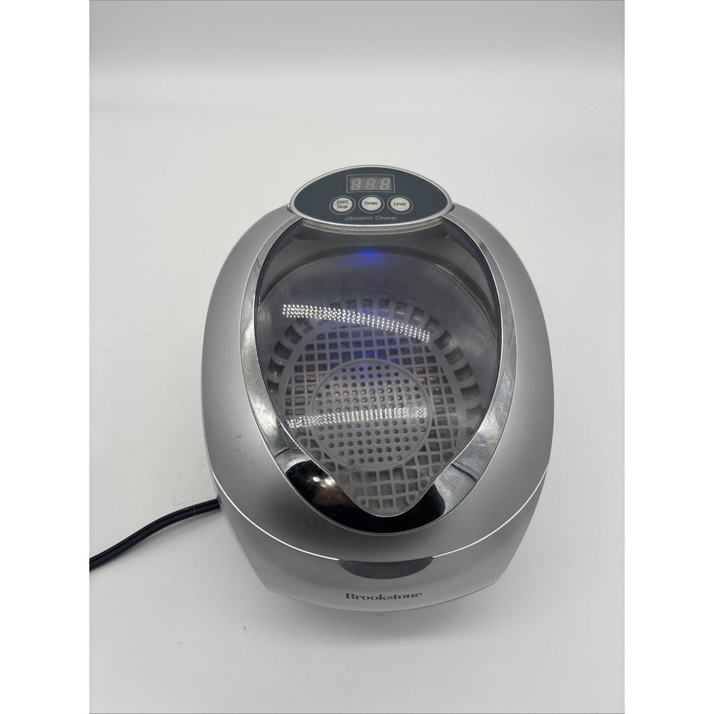 Brookstone Ultrasonic Jewelry DVD Cleaner Eyeglass Watches More Cleaner CD-7830A